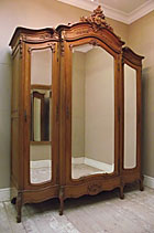 3 door rococo armoire